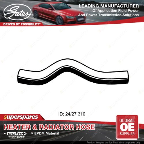 Gates Upper Radiator Curved Hose for Ford Fiesta WS 1.6L 01/09-12/10