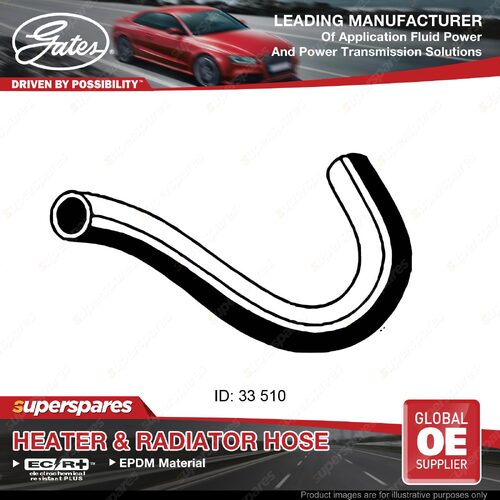 Gates Lower Radiator Hose for Toyota Corolla ZZE152 ZRE152 ZRE143 ZRE172