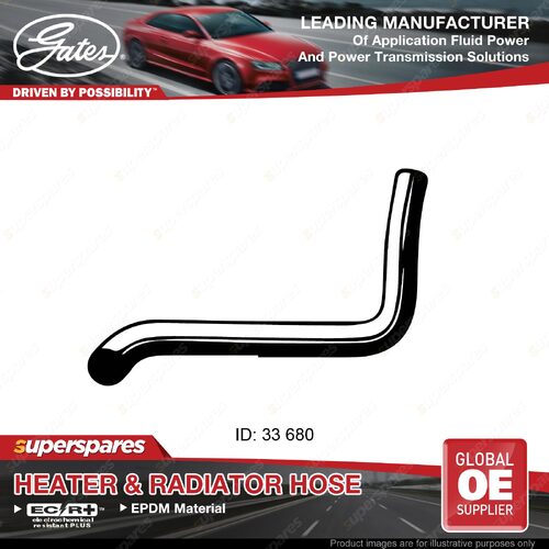 Gates Lower Radiator Hose for Toyota Hilux GGN15 GGN25 1GR-FE 4.0L 680mm