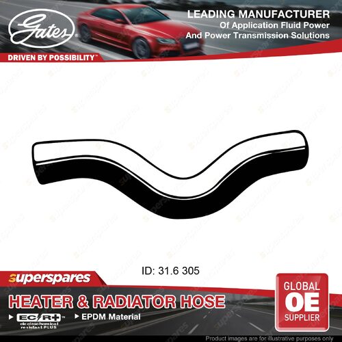 Gates Upper Radiator Hose for Kia Cerato LD G4GC 2.0L 105KW 06/04-07/09