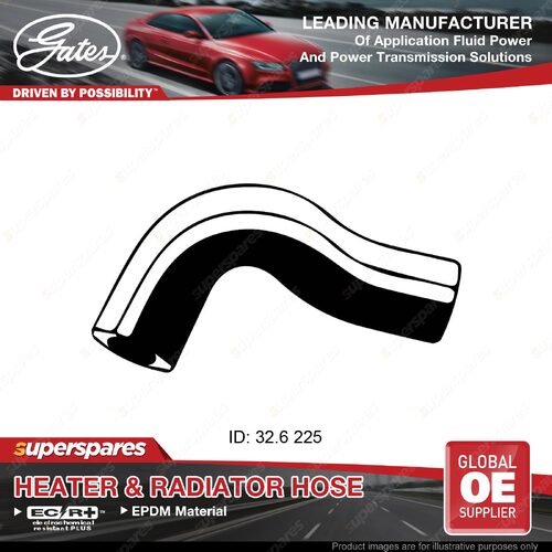 Gates Upper Radiator Hose for Holden Barina TK F16D3 1.6L Length 225mm