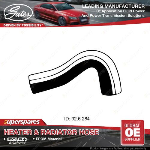 Gates Upper Radiator Hose for Holden Barina TK F16D3 1.6L Length 284mm