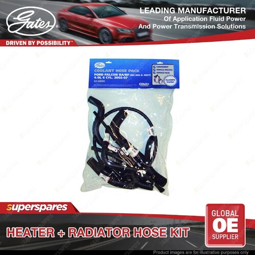 Gates Radiator + Heater Hose Kit for Fpv Falcon BA BF 4.0L 270KW 2004-2007