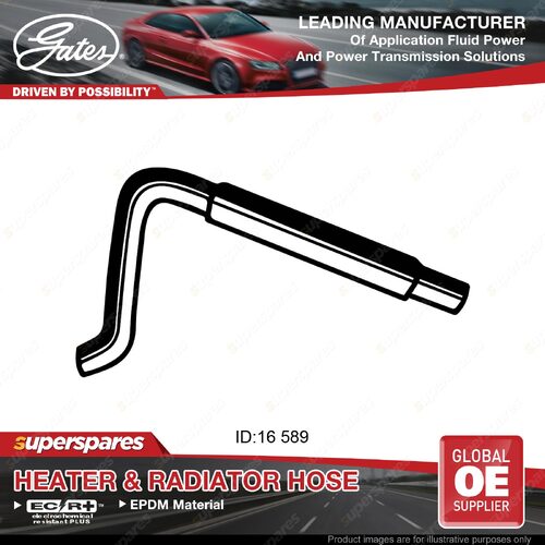 Gates Heater Hose for Toyota Celica ST162 2.0L 3SGE 3SFE 85-90 to Pipe