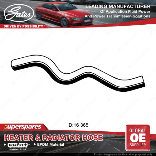 Gates Heater Hose for Toyota Starlet EP82 1.3L 4EFTE Length 365mm