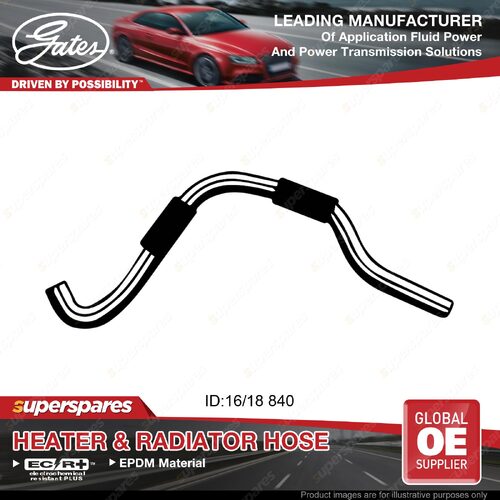 Gates Heater Hose for Mazda Eunos 6 GG 2.3L L3 2003-2007 Length 840mm