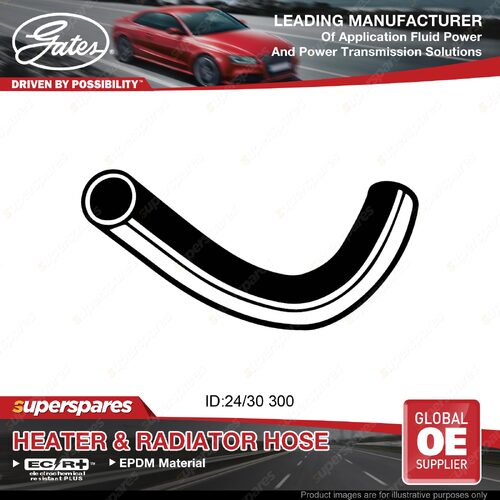 Gates Lower Radiator Hose for Volvo 142 144 145 MKI MKII B20A 2.0L 72-On