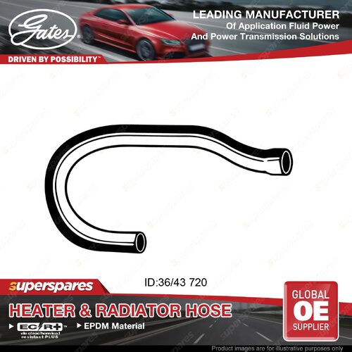 Gates Upper Radiator Hose for Volvo 264 265 260 B27E B28E 2.7L 2.8L 1978-1983