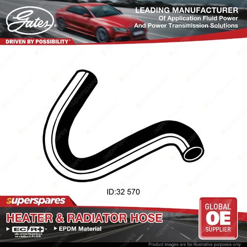 Gates Lower Radiator Hose for Toyota Stout RK110 2.0L 5R 1968-1979 Length 570mm