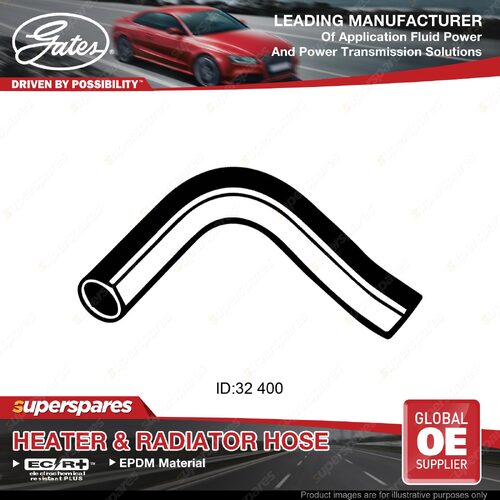 Gates Upper Radiator Hose for Toyota Hilux RN25 1.6L 12R 1975-1978