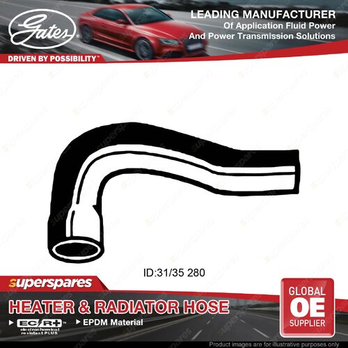 Gates Lower Radiator Hose for Toyota Hiace LH11 LH20R LH30 2.2L 1980-1986