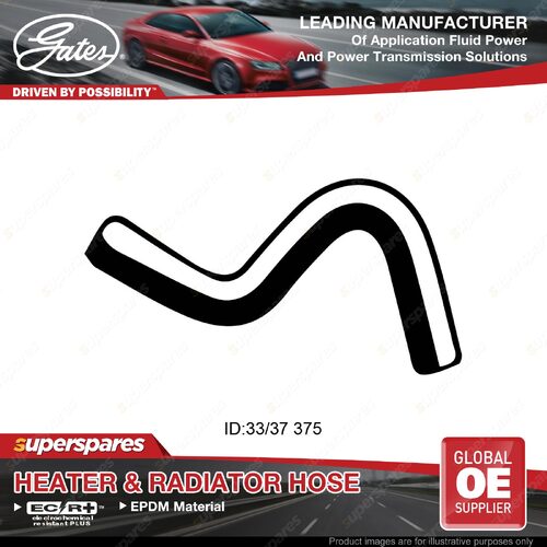 Gates Upper Radiator Hose for Mercedes-Benz 200 W123 2.0L M102.922 1985-93