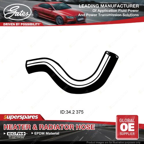 Gates Upper Radiator Hose for Mitsubishi Triton ME MF MG MH MJ K23T 2.6L