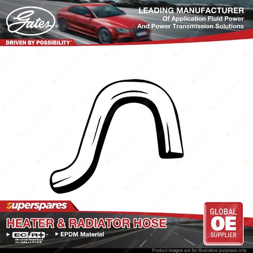 Gates Upper Radiator Hose for Nissan Datsun Bluebird U11 2.0L 1983-1990