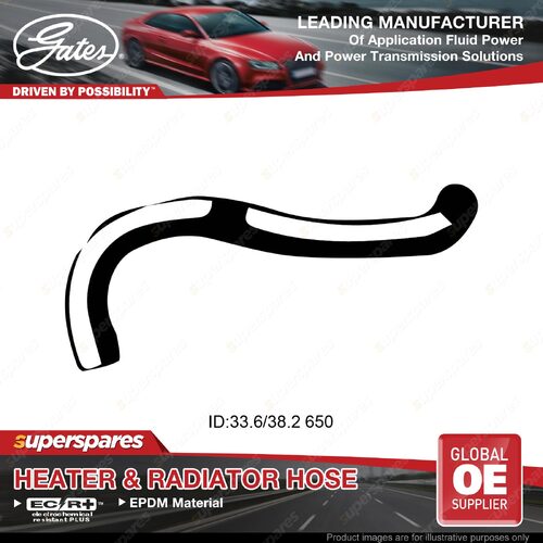 Gates Lower Radiator Hose for Nissan Datsun Navara D21 2.3L TD23 1987-93