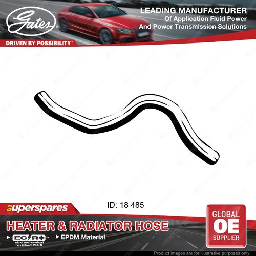 Gates Heater Hose for Nissan X-Trail T31 2.5L 124KW 125KW Length 485mm