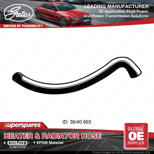 Gates Radiator Curved Hose for Lexus LX 470 UZJ100 4.7L 665mm 1998-2008