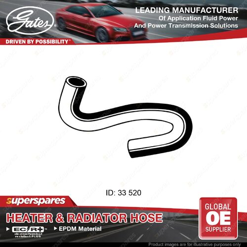 Gates Radiator Hose for Holden Astra TS 1.8L X18XE1 Z18XE 98-04 520mm