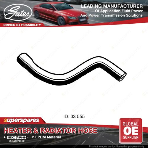 Gates Radiator Curved Hose for Holden Combo XC Barina XC 1.6L 2000-2005