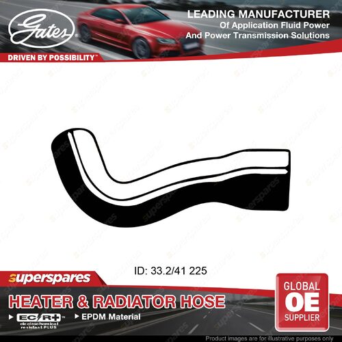 Gates Radiator Hose for Holden Combo XC 1.6L Z16SE 225mm 2002-2005