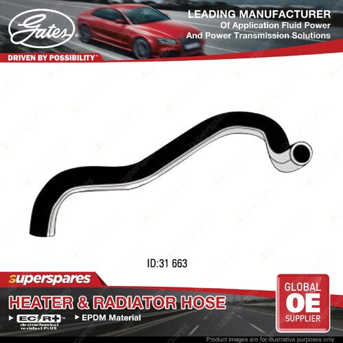 Gates Radiator Hose for Honda Civic FD2 2.0L K20A/K20Z2 165KW 663mm