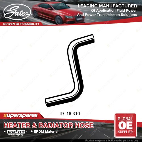 Gates Left Molded Heater Hose for Mazda 626 CB 2.0L 03/1979-05/1987