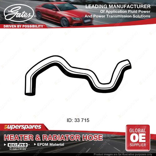 Gates Upper Radiator Curved Hose for Nissan Pintara U12 KA24E 2.4L 96KW