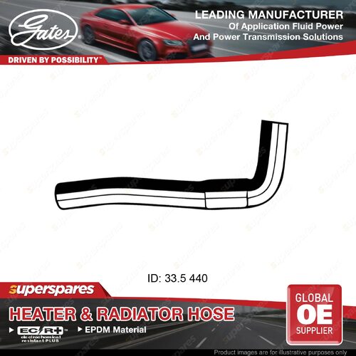 Gates Lower Radiator Curved Hose for Mazda B-Serie Bravo UF 2.5L 96-99