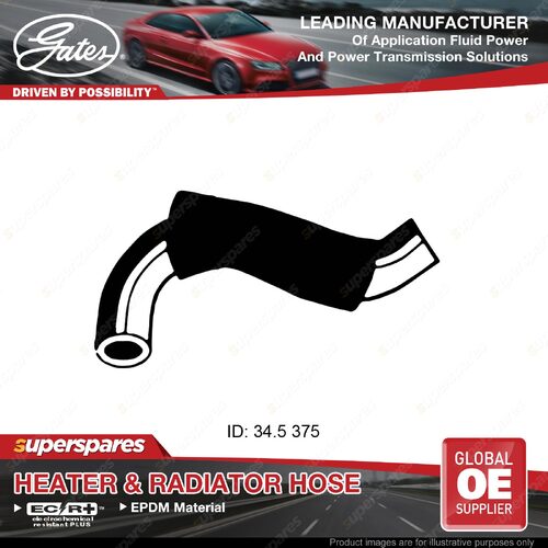 Gates Upper Radiator Hose for Mazda B-Serie Bravo UF UN 2.5L 02/99-03/05