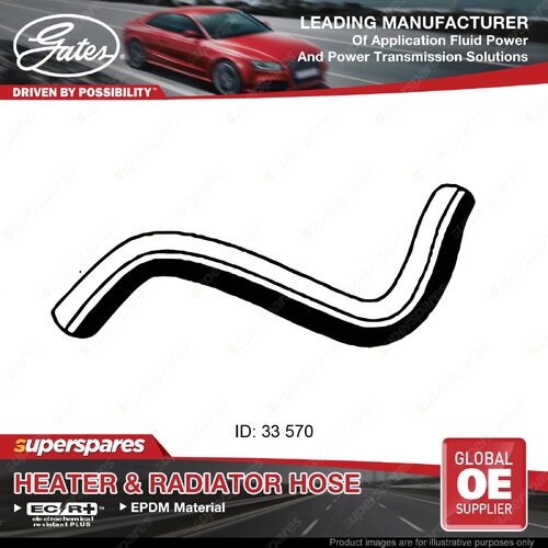 Gates Lower Radiator Hose for Daewoo Kalos KLAS F15S 1.5L Automatic 04/03-12/04