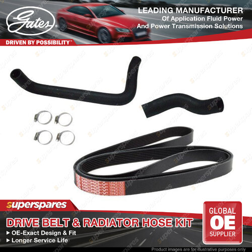 Gates Drive Belt & Radiator Hose Kit for Toyota Hilux GGN 15 25 120 125 135 4.0L