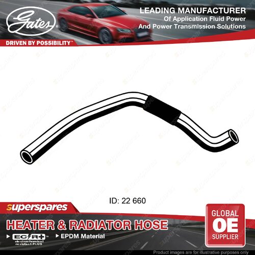 Gates Lower Radiator Hose for Toyota Duet M100AS FWD Petrol 1.0L EJDV EJDE 98-04