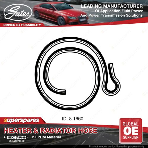 Gates Molded Heater Hose for Holden Calais Hsv Commodore VN Sedan 3.8L