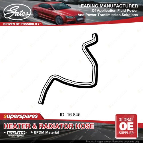 Gates Molded Heater Hose for Toyota Corolla AE95 1.6L 04/88-10/95