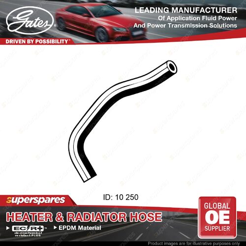 Gates Molded Heater Hose for Mitsubishi Pajero NA NB NC ND NE NG 3.0L 250mm