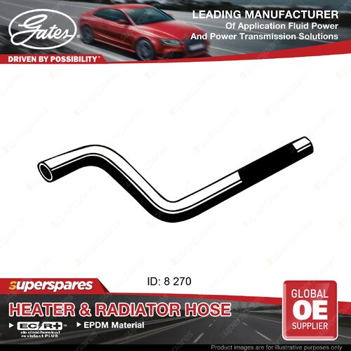 Gates Molded Heater Hose for Hyundai Excel X-3 G4EK 1.5L 10/94-01/00