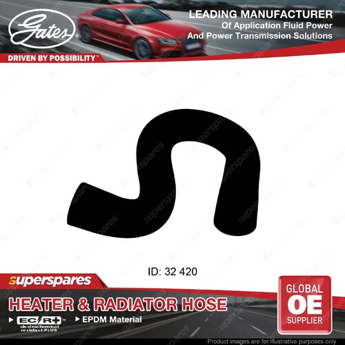 Gates Upper Radiator Curved Hose for Holden Camira JD JB 18JC Sedan Wagon 1.8L