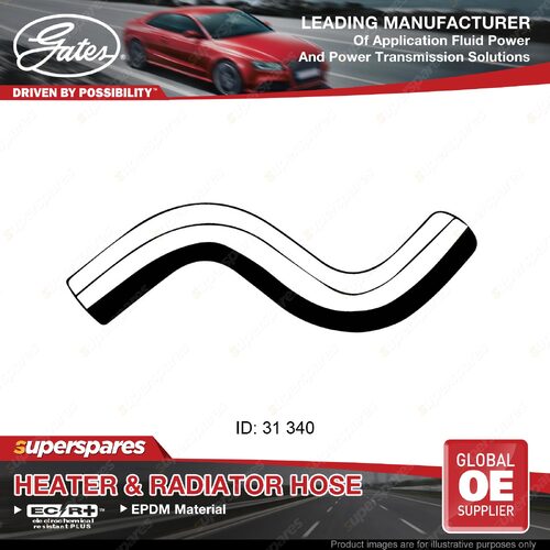 Gates Radiator Curved Hose for Toyota Camry SV10 SV11 1.8L 2.0L 340mm