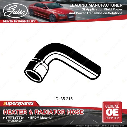 Gates Lower Radiator Curved Hose for Toyota Landcruiser RJ70 RJ73 4 Runner RN130