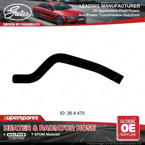 Gates Upper Radiator Curved Hose for Hyundai Excel X-2 G4DJ G15B 1.5L 62KW 475mm