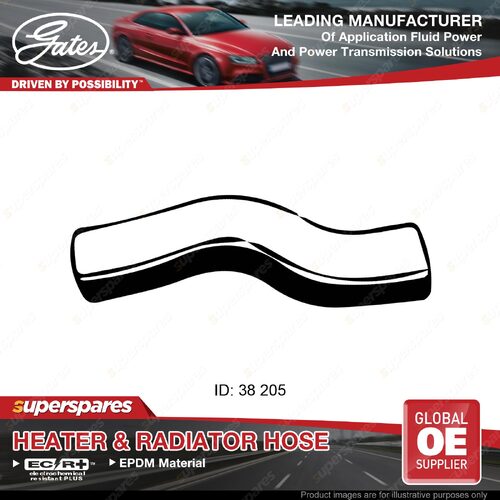 Gates Lower Radiator Curved Hose for Holden Jackaroo Monterey UBS69 205mm