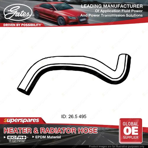 Gates Lower Radiator Curved Hose for Mazda 2 DY 1.5L 04/2003-06/2007