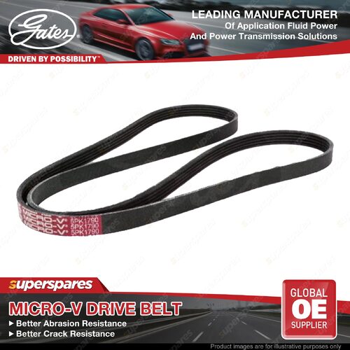 Gates Alternator Micro-V Belt for Rover 825 RS 2.5L 87KW 2499CC 425SL1RR 97A