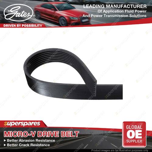 Gates Alt & W/P FleetRunner Micro-V Drive Belt for Mercedes Benz Atego 4.2L