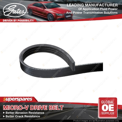 Gates Alt Micro-V Drive Belt for Alfa Romeo Mito 955 Petrol 1.4L 125KW 88KW 99KW