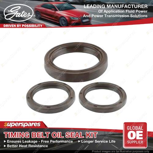 Gates Timing Belt Oil Seal Kit for Volvo 240 340-360 740 760 940 2.0 2.1 2.3L