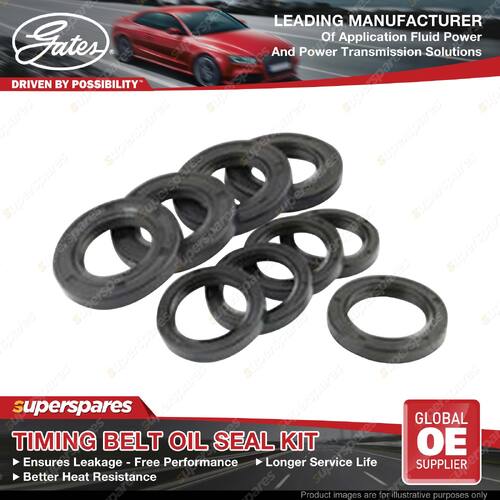 Gates Timing Belt Oil Seal Kit for Subaru Impreza Forester SF Liberty BC Outback