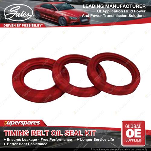 Gates Timing Belt Oil Seal Kit for Holden Astra Calibra Captiva Frontera Vectra