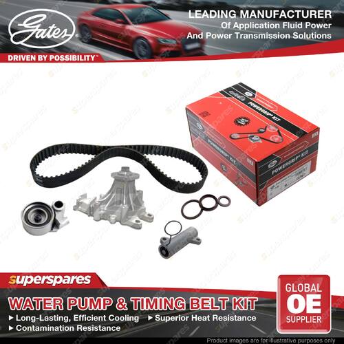 Gates Water Pump & Timing Belt Kit for Toyota Hilux KUN16 KUN26 3.0L