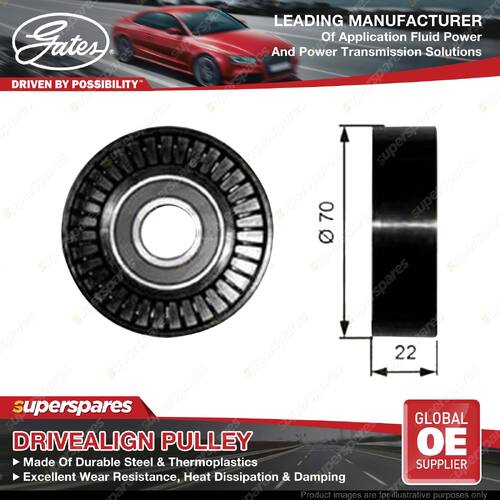 Gates Alternator Idler Pulley for Benz A-Class A140 A150 W168 W169 1.4L 1.5L